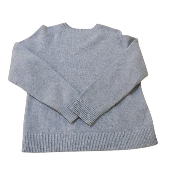 Pendleton Lambswool Sweater S Women Gray Office Workwear Elbow Patches Casual - Picture 2 of 7